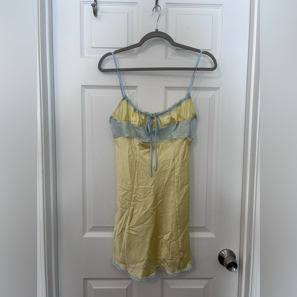 Frankie's Bikinis Yellow and Blue Chemise